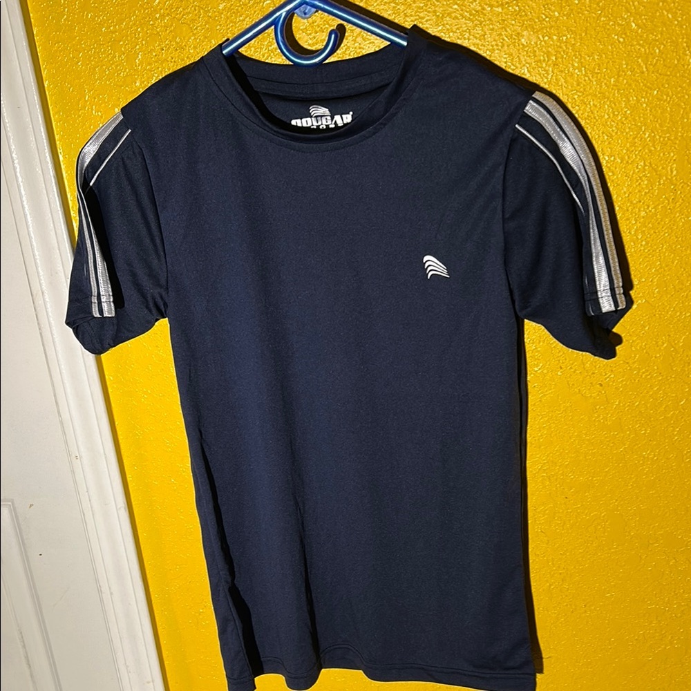 Cougar Blue Short Sleeve Tee Sporty Design